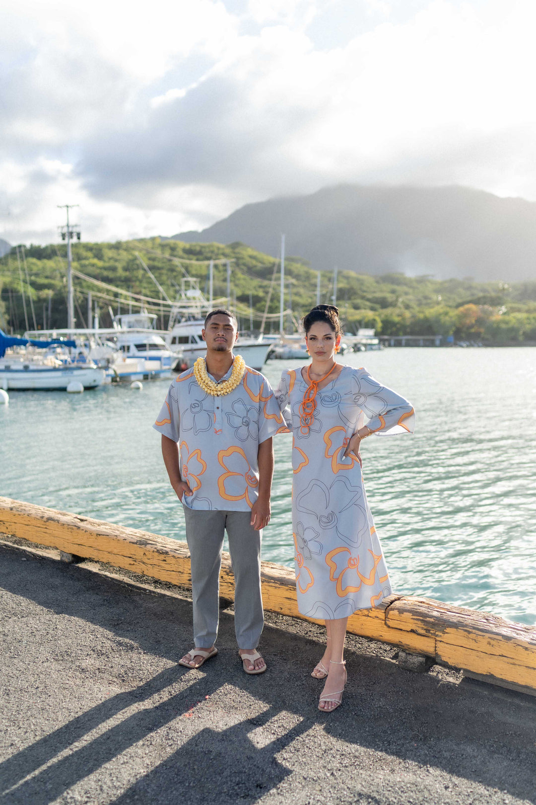 Ulumau Dress in Kenikenialoha Hinahina
