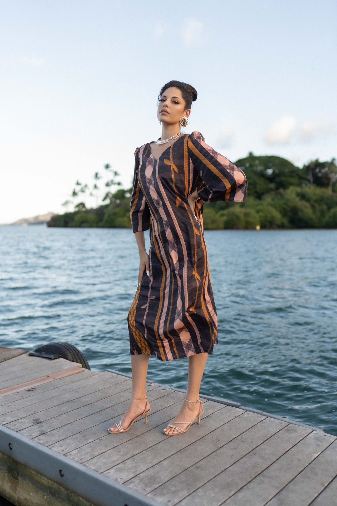 Ulumau Dress in Aho Hilo Loa One