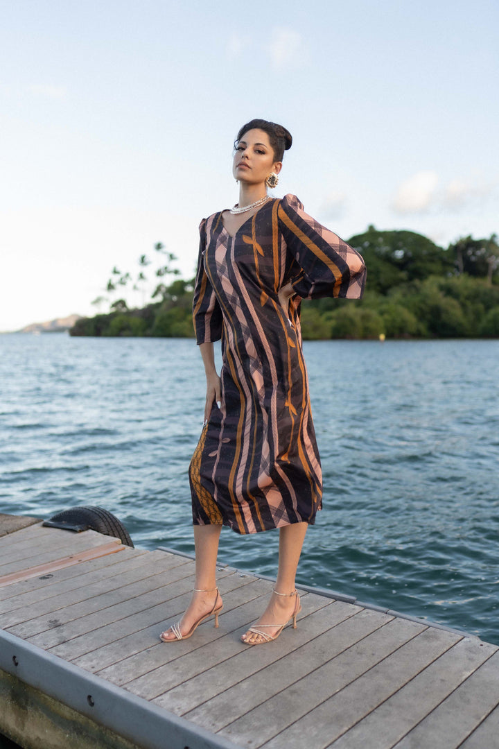 Ulumau Dress in Aho Hilo Loa One
