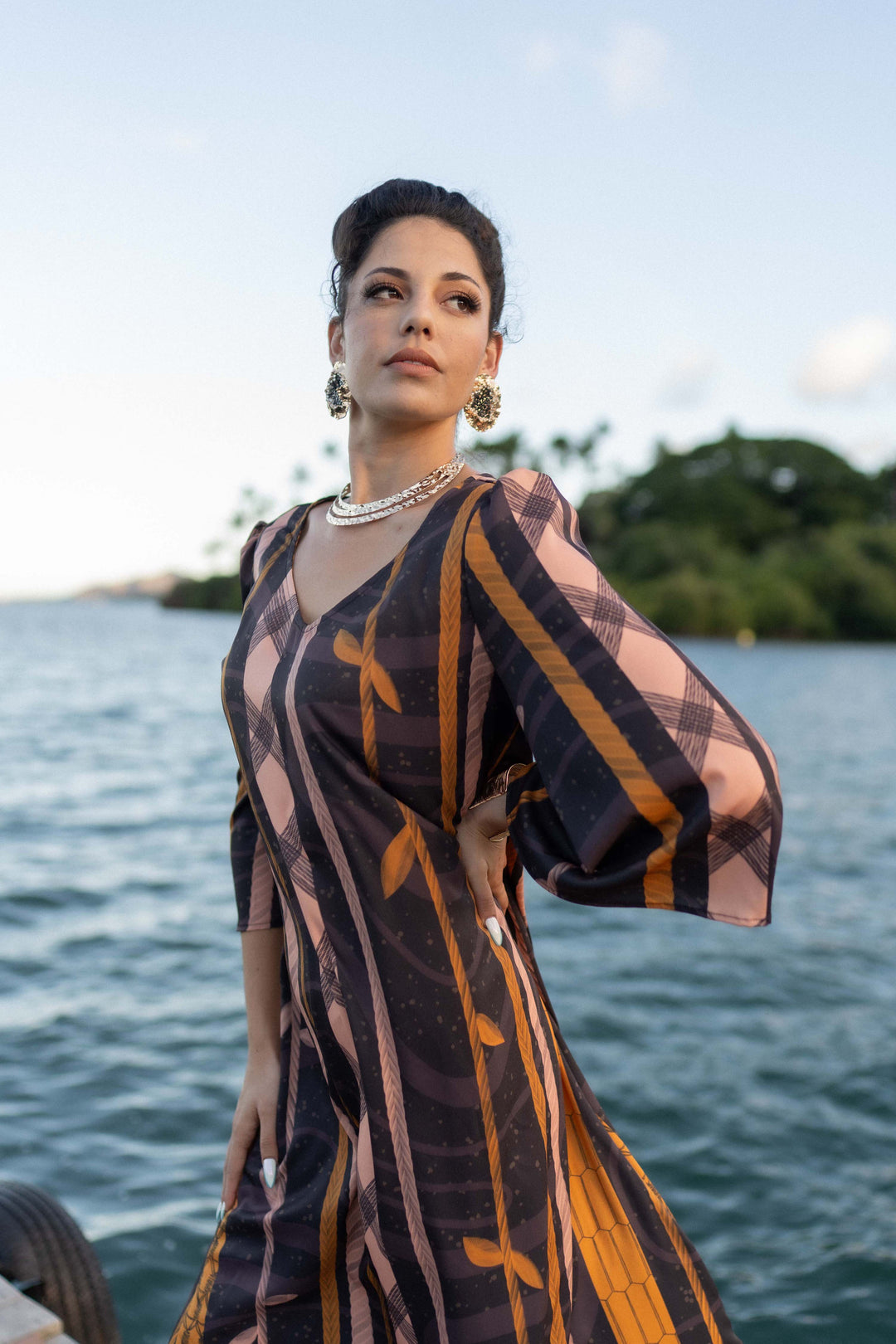 Ulumau Dress in Aho Hilo Loa One