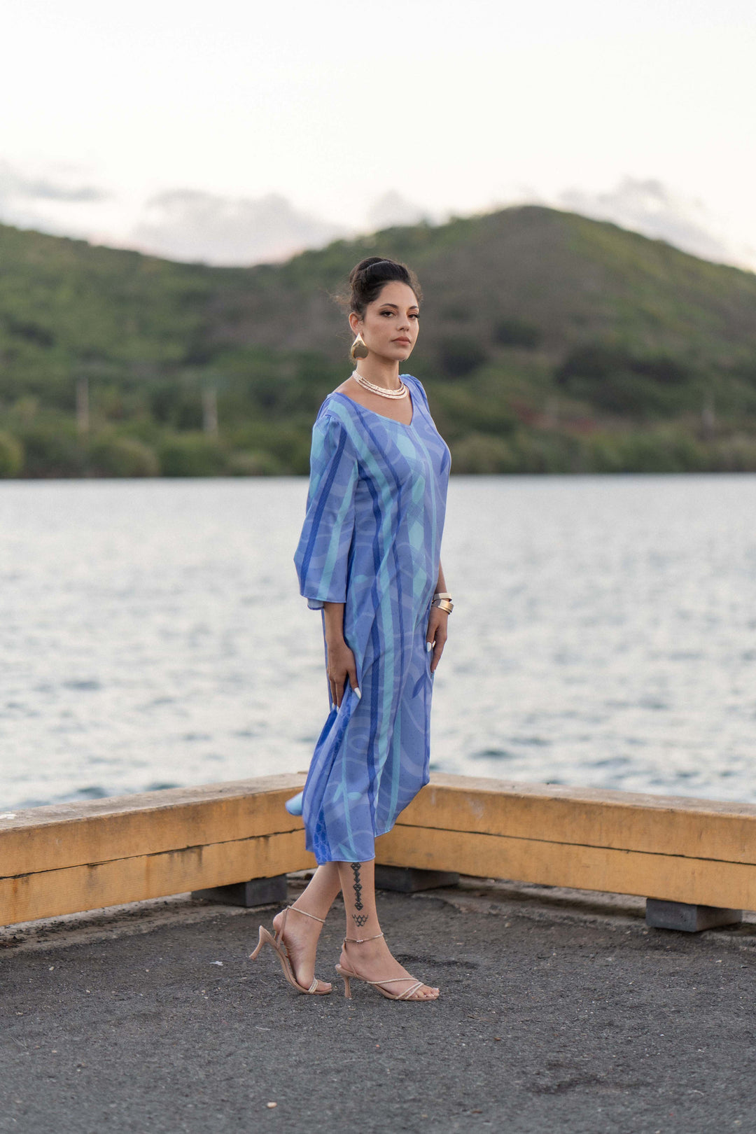 Ulumau Dress in Aho Hilo Loa Mokuola