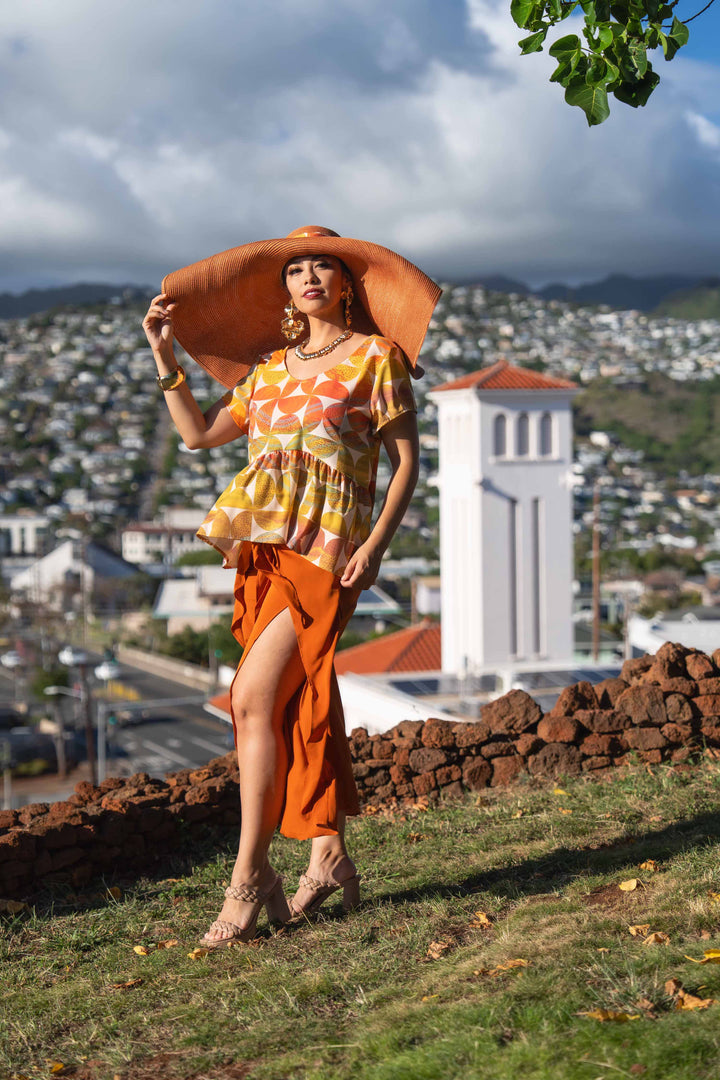 ʻŌpua Blouse in Alaula