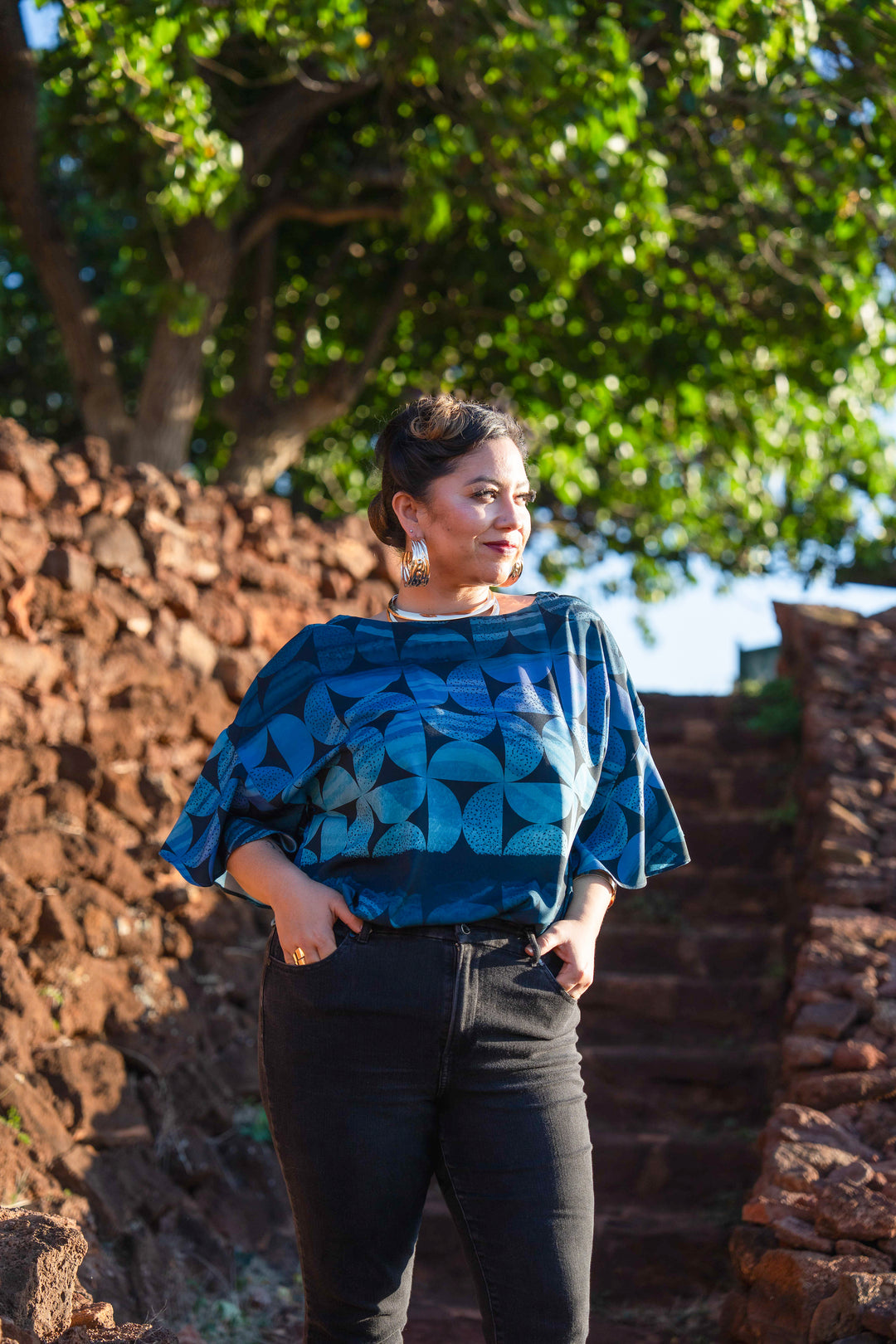 Uheheu Blouse in Kōnane