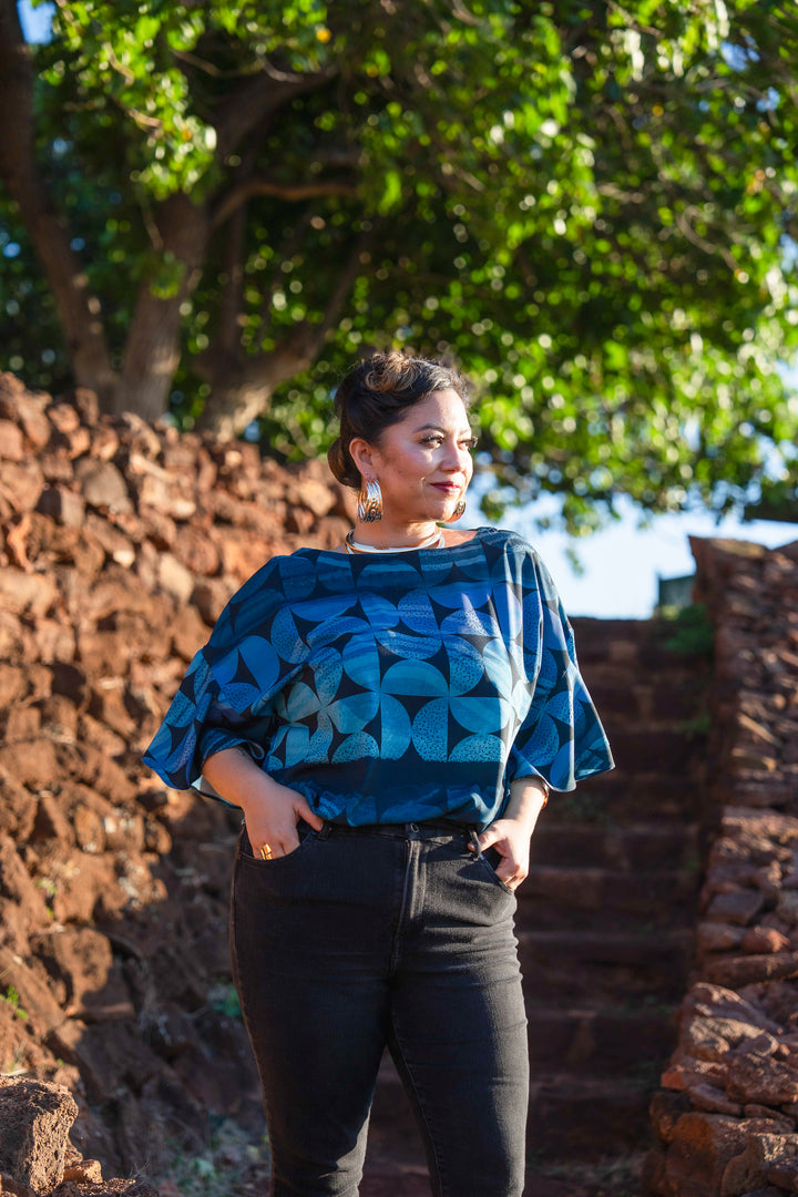 Uheheu Blouse in Kōnane