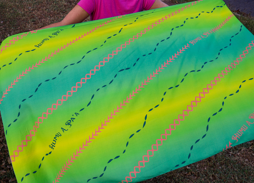 Pareo in Green Ombré Humu A Paʻa