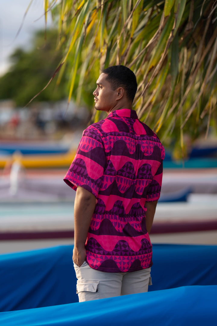 ʻOliʻoli Pullover Aloha Shirt in Kilo