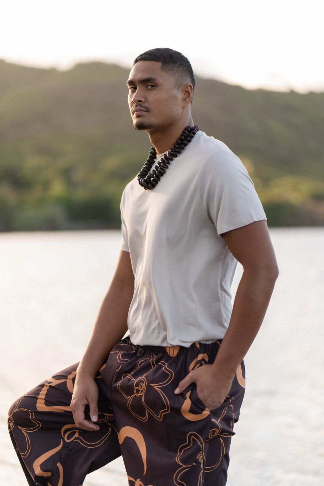 Ahuolaka Unisex Jogger in Kenikenialoha Chocolate