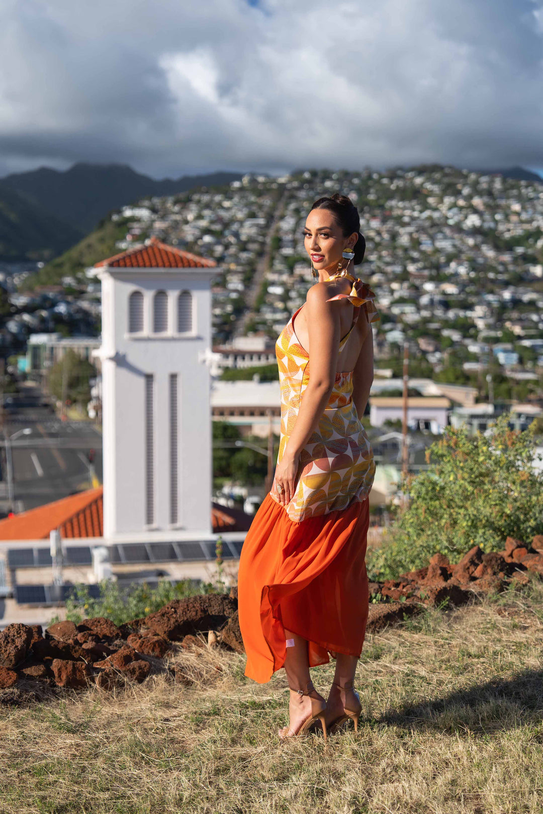 ʻŌlali Dress in Alaula