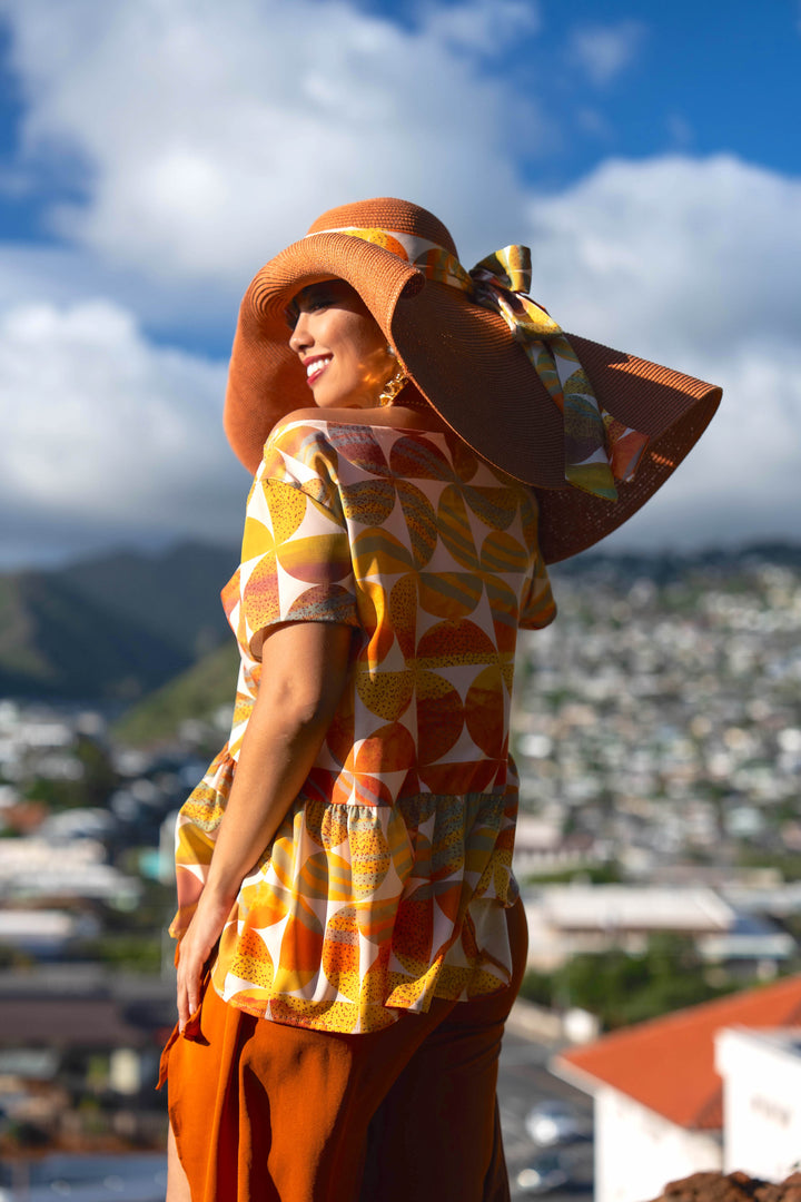 ʻŌpua Blouse in Alaula