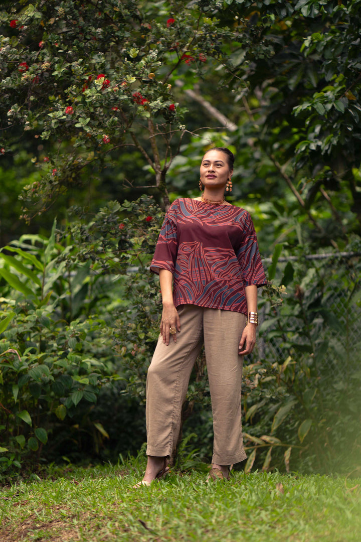 Hanauna Blouse in Pele
