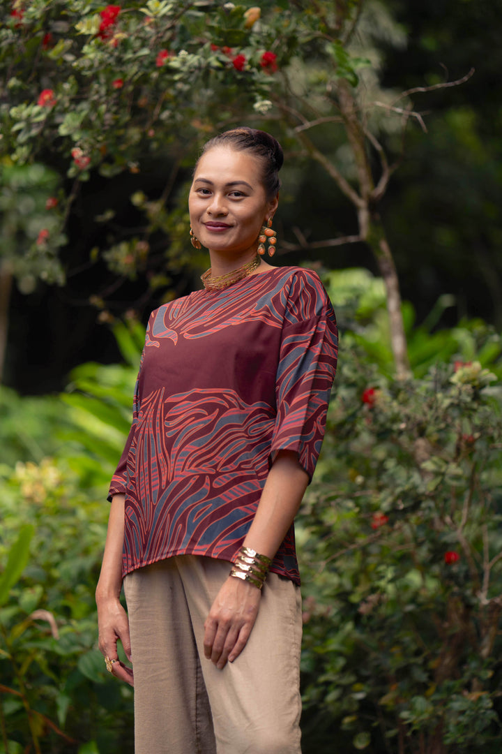 Hanauna Blouse in Pele