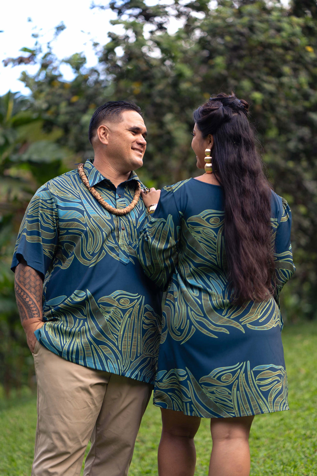 ʻOliʻoli Pullover Aloha Shirt in Kīpuka
