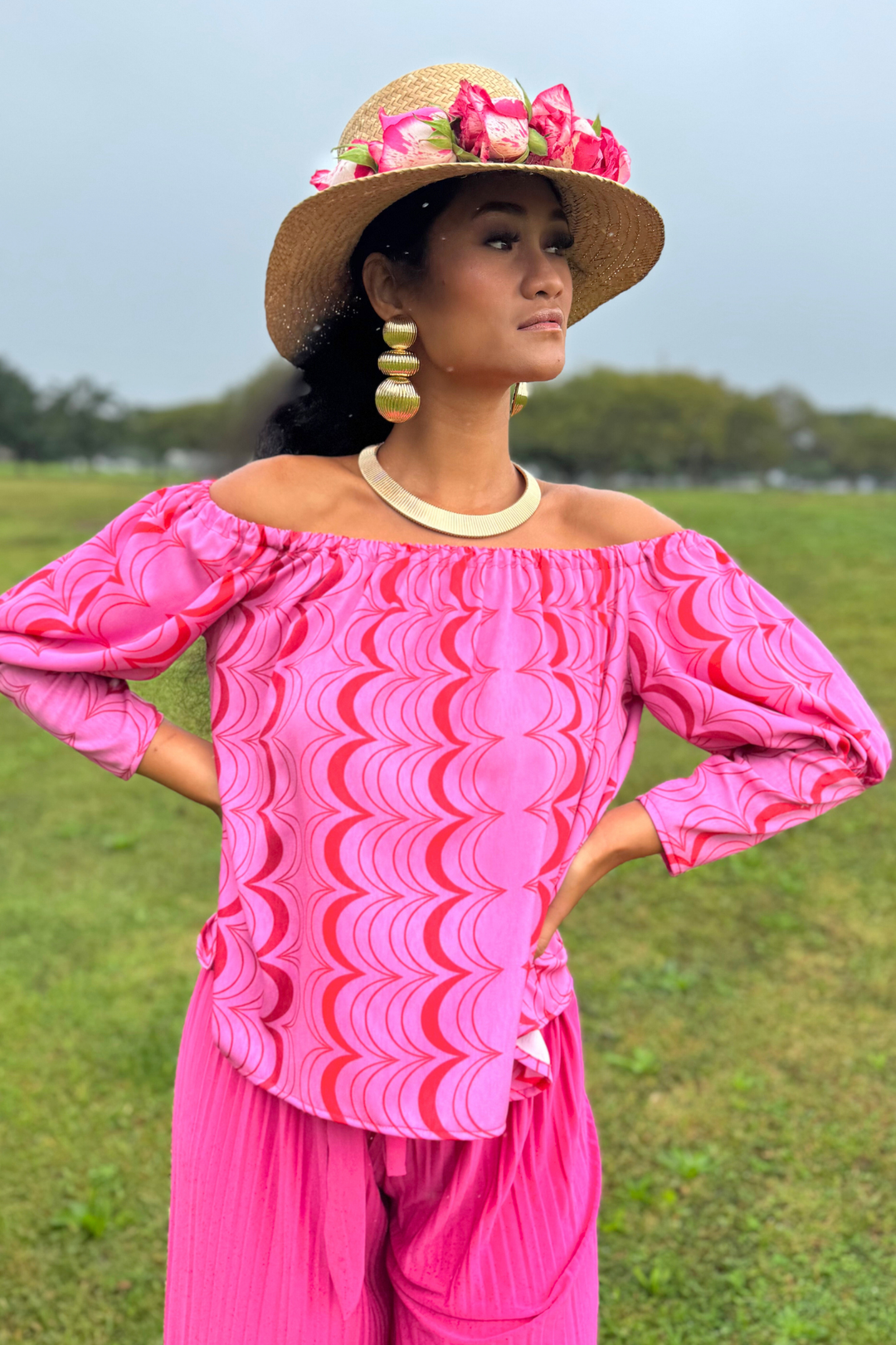 Hawaiʻiloa Muʻu Blouse in Hehelo