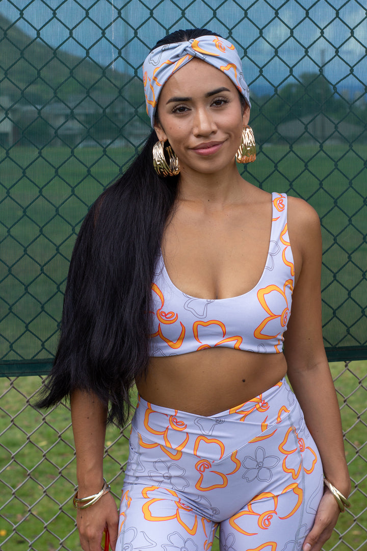 Lawakua Sports Bra in Gray Kenikenialoha