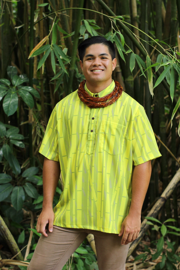 ʻOliʻoli Pullover Aloha Shirt in Kulāiwi