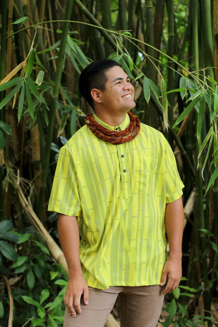 ʻOliʻoli Pullover Aloha Shirt in Kulāiwi