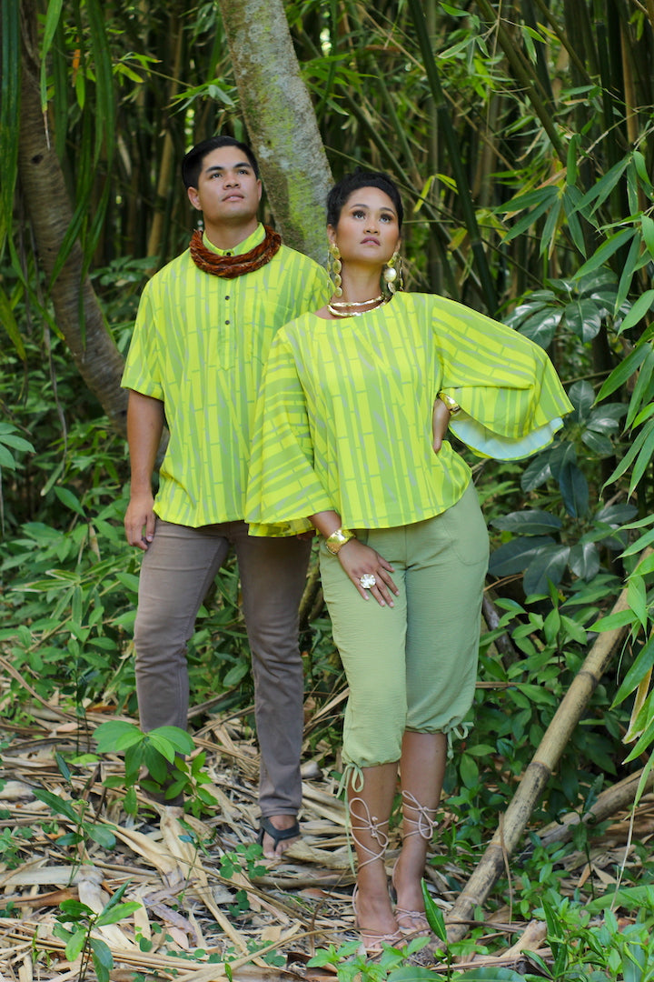 Leiʻohu Blouse in Kulāiwi
