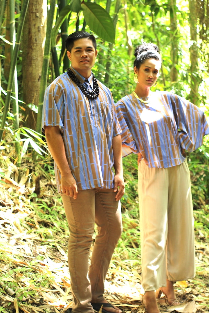 ʻOliʻoli Pullover Aloha Shirt in Waiola