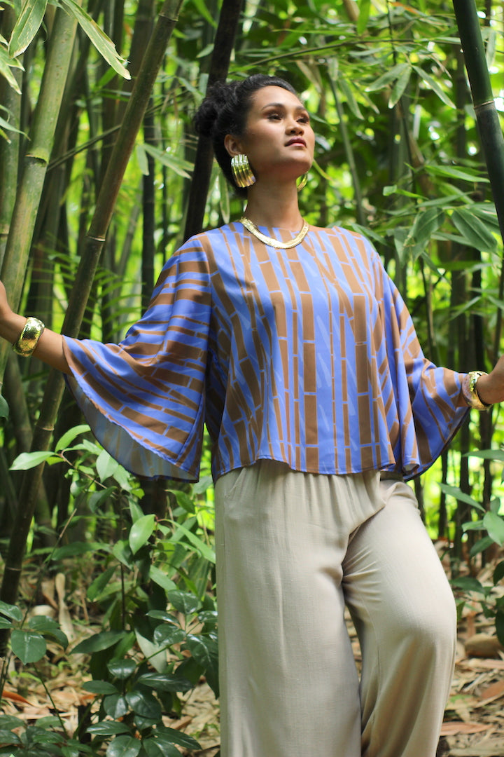 Leiʻohu Blouse in Waiola