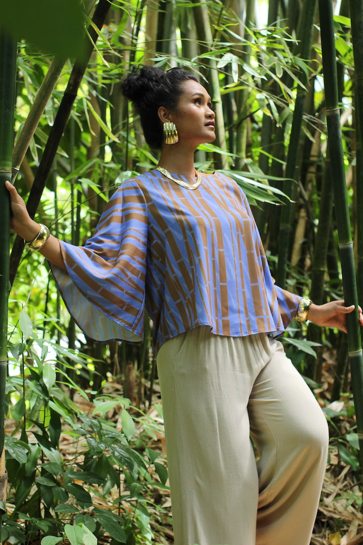 Leiʻohu Blouse in Waiola
