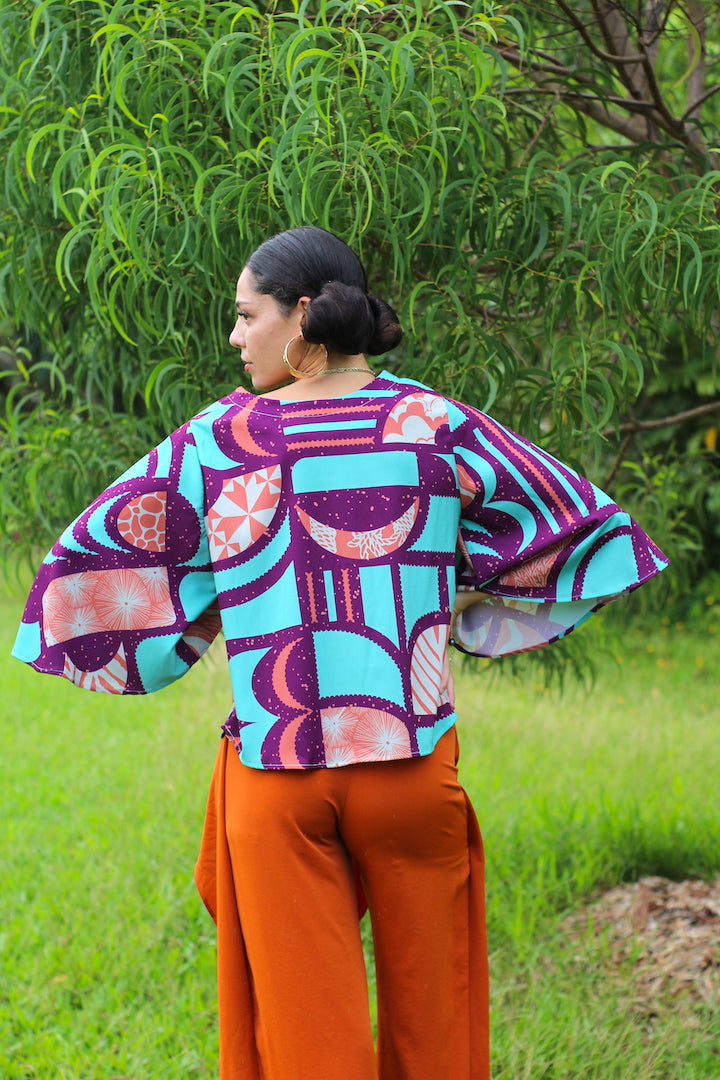 Leiʻohu Blouse in Kaiao