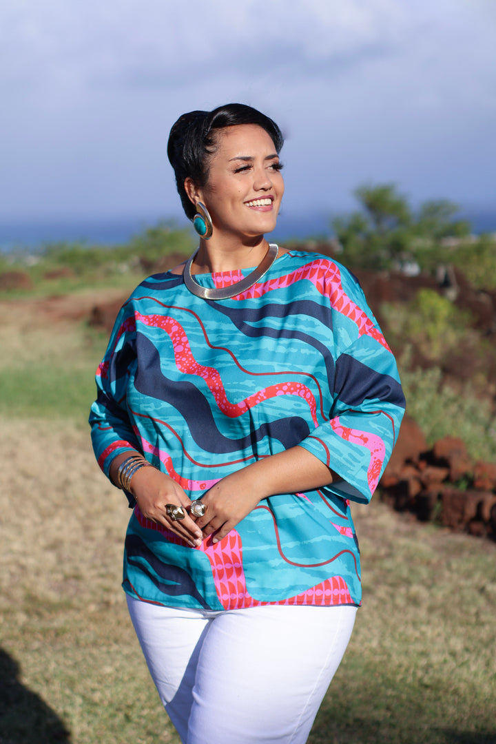Hanauna Blouse in ʻAle
