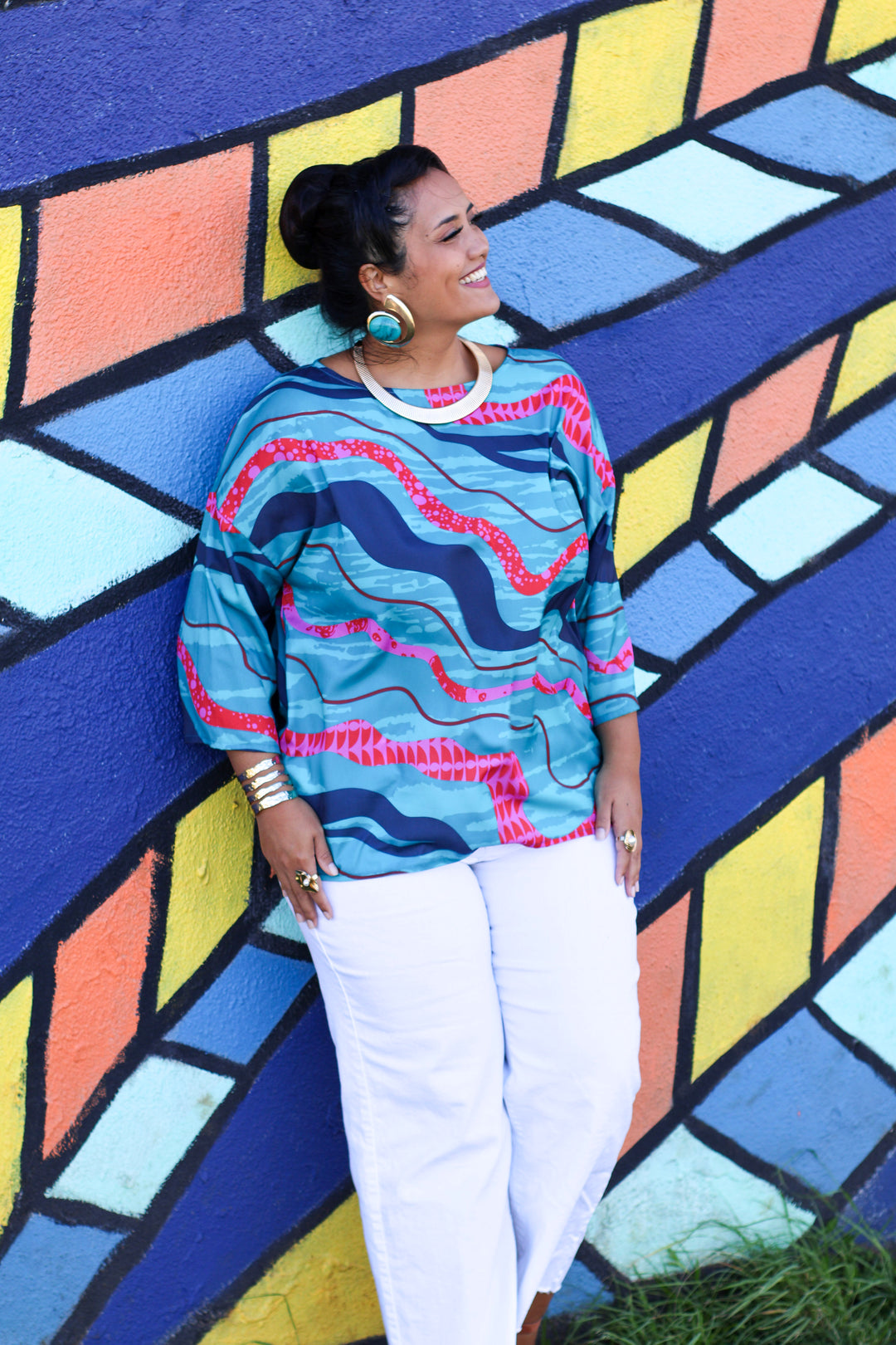 Hanauna Blouse in ʻAle