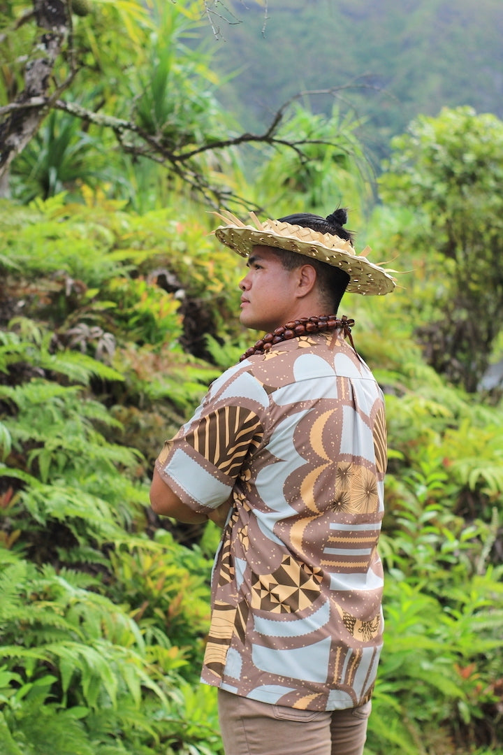 ʻOliʻoli Pullover Aloha Shirt in Kuapapa