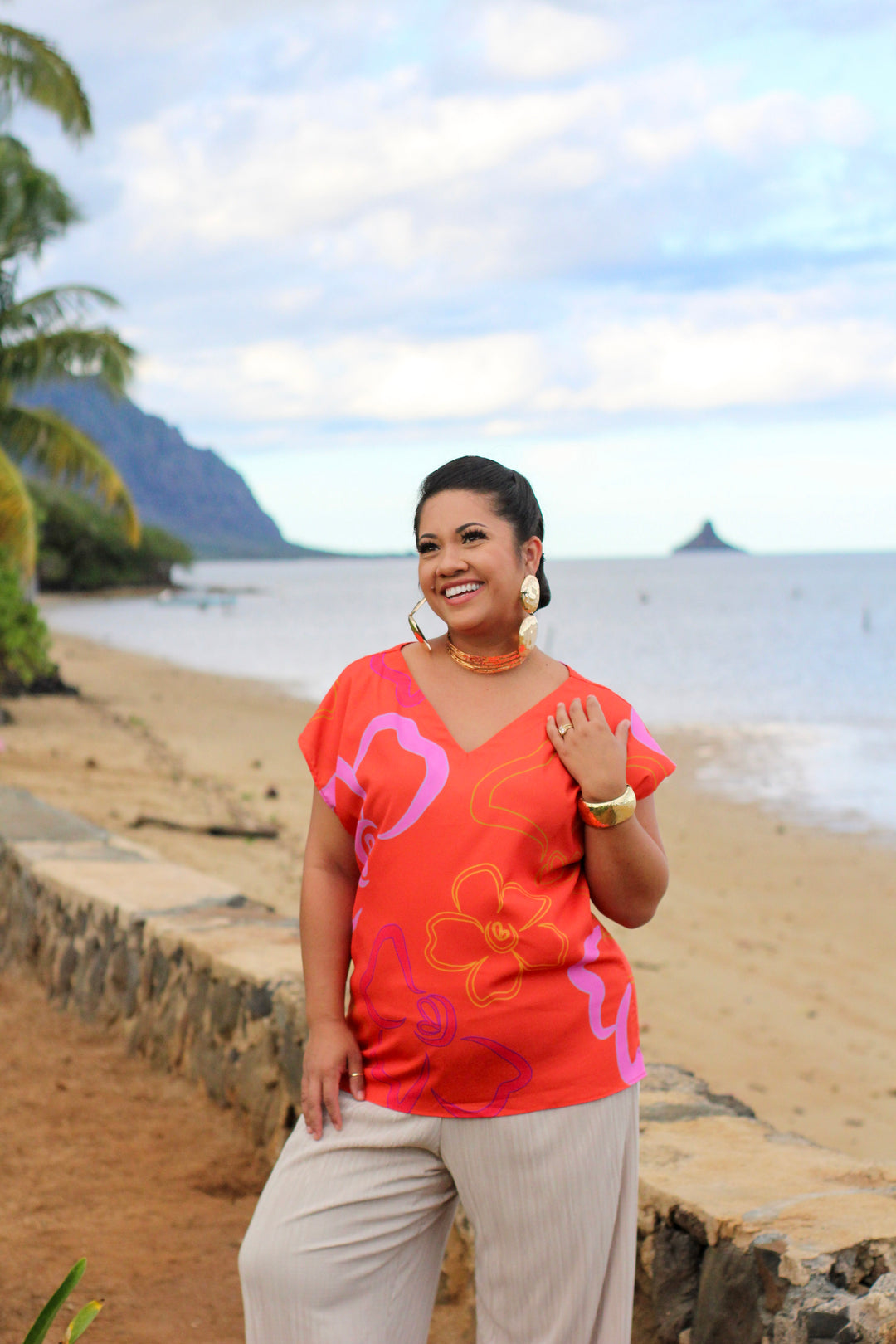 Nanea Blouse in Waiawī