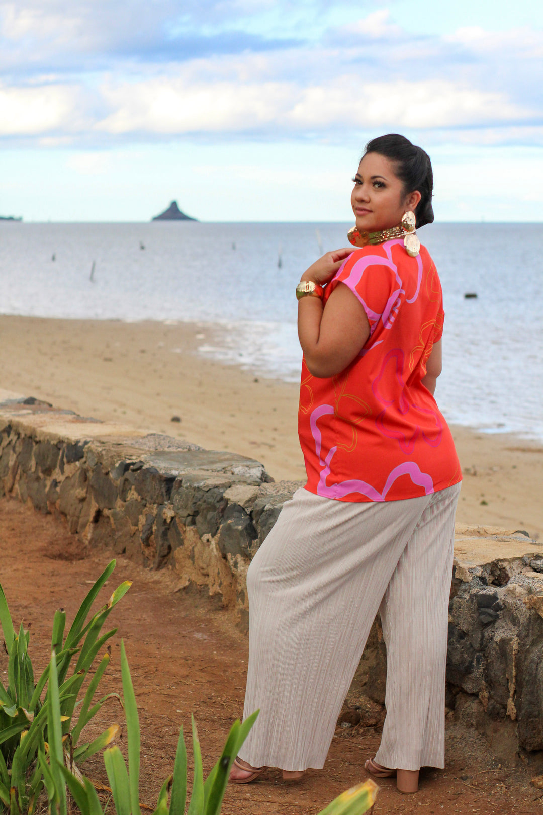 Nanea Blouse in Waiawī