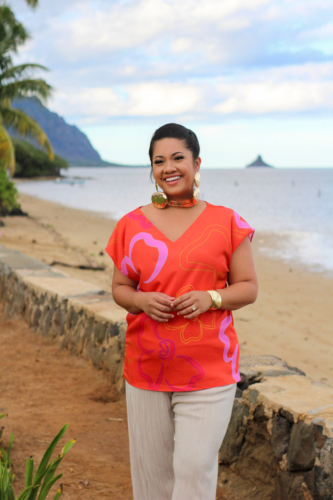 Nanea Blouse in Waiawī