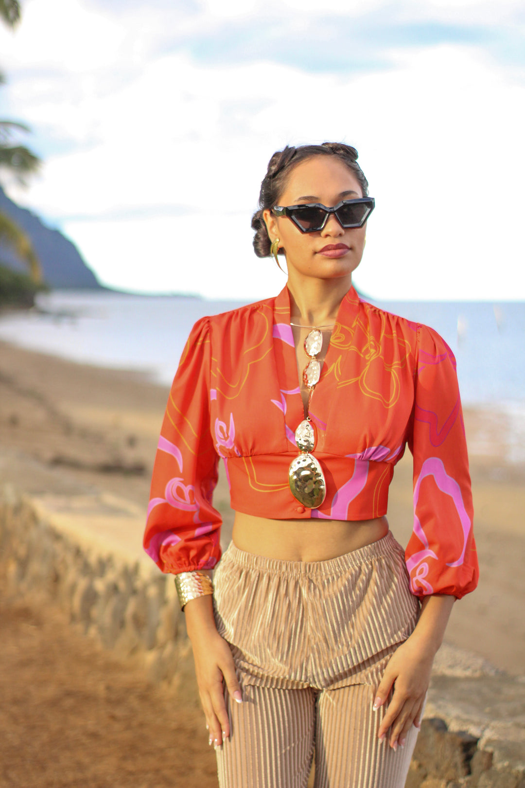 Paekuahiwi Crop Top in Waiawī