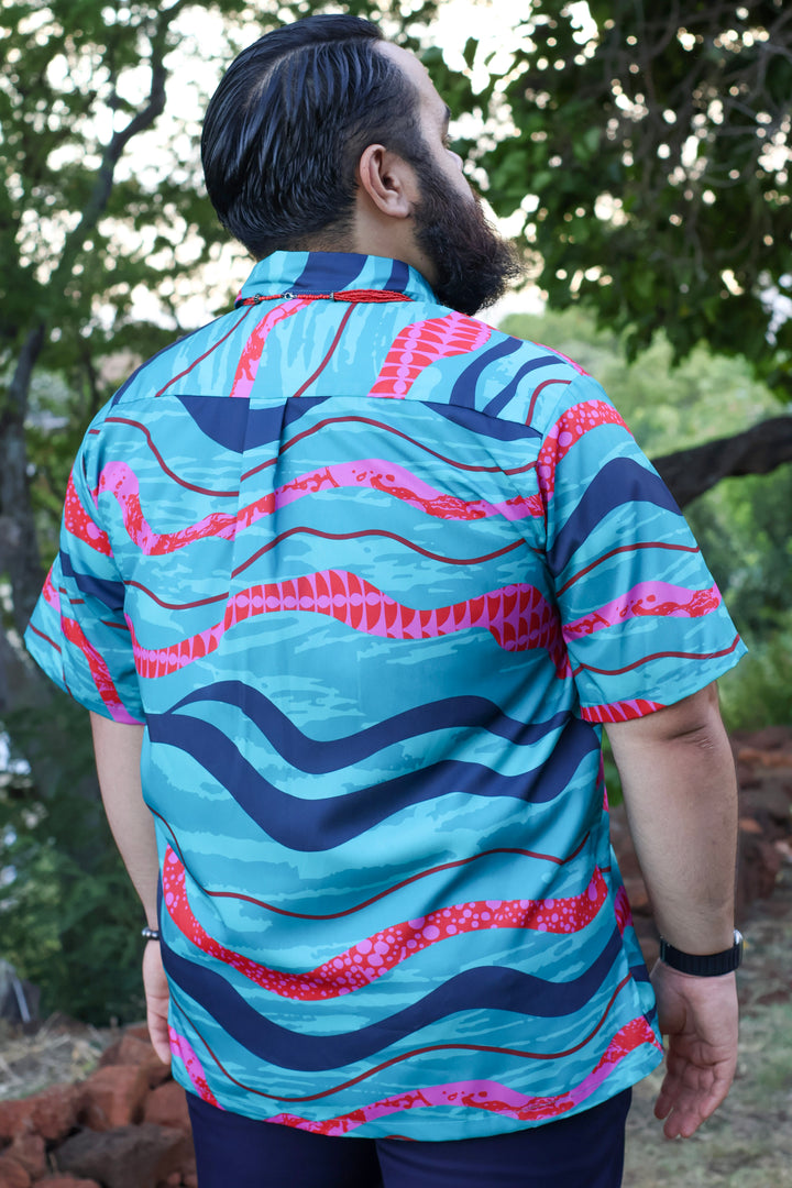 ʻOliʻoli Pullover Aloha Shirt in ʻAle