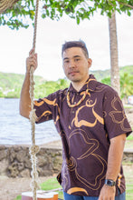 Load image into Gallery viewer, ʻOliʻoli Pullover Shirt in Chocolate Kenikenialoha
