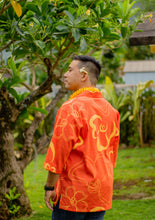 Load image into Gallery viewer, Hāliʻaliʻa 3/4 Sleeve Shirt in Pumpkin Kenikenialoha

